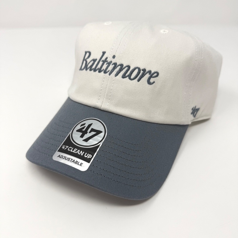 47 Brand Baltimore Orioles Mens OSFA Clean Up Hat Sandstone Adjustable Cap NEW